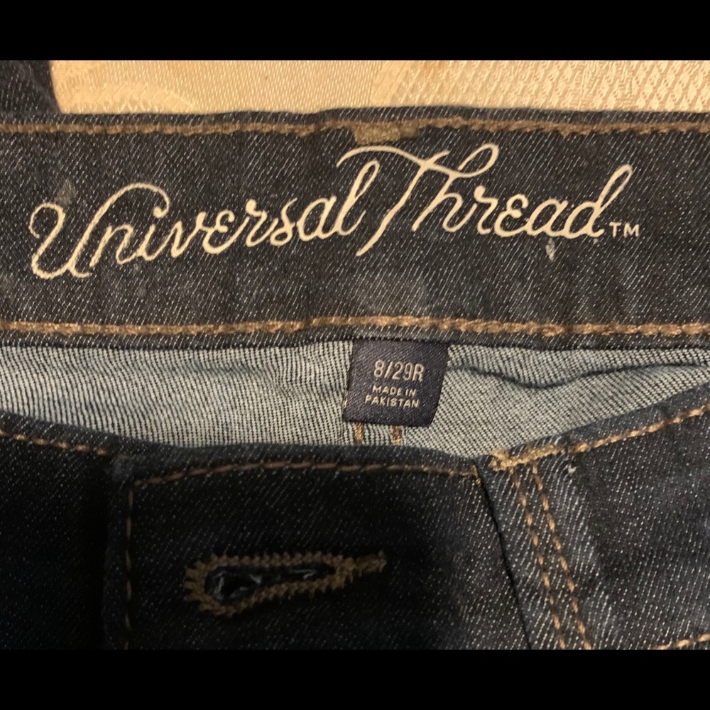 Dark blue high rise skinny jeans